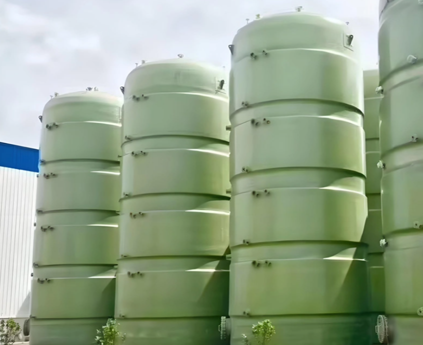 Acid-Alkali FRP GRP Vertical Tank Industrial Wastewater Storage