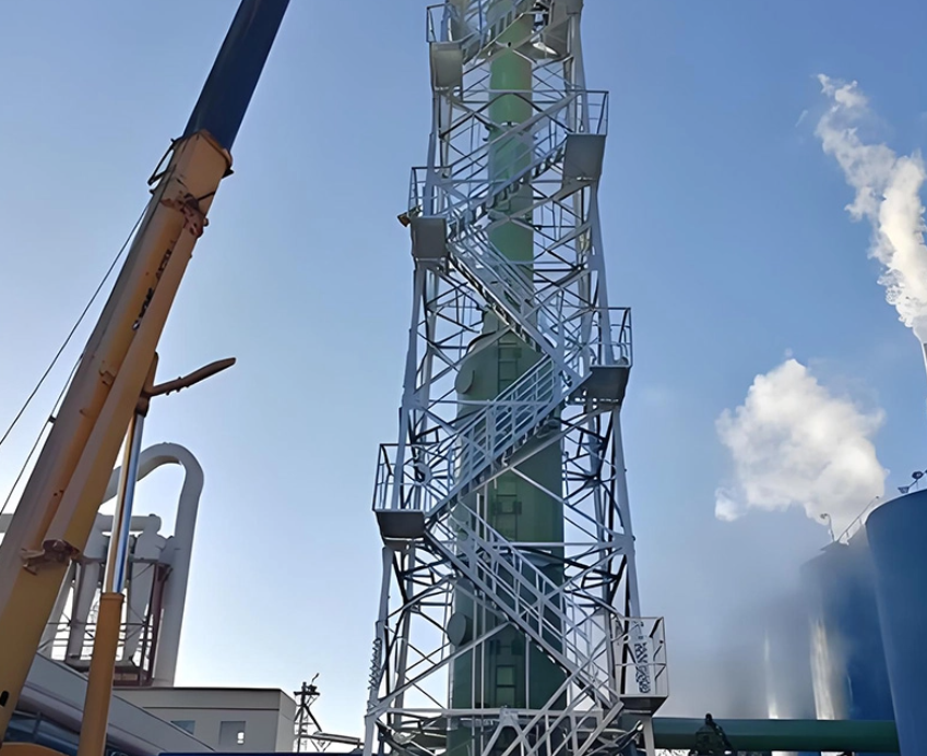 Corrosion-Resistant FRP GRP Chimney for Industrial Flue Gas