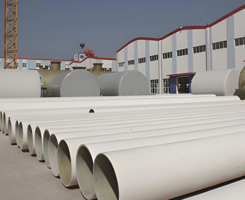 PVC-Lined FRP GRP Composite Pipe for Corrosive Media